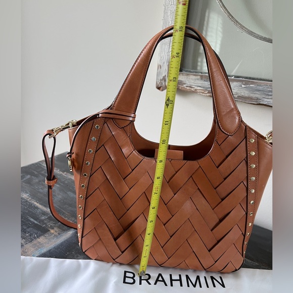 Brahmin Purse- Small Carla Tan Nelani. Excellent condition with papers and bag - Picture 8 of 13